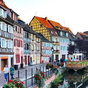 Staré město v Colmaru (Francie).