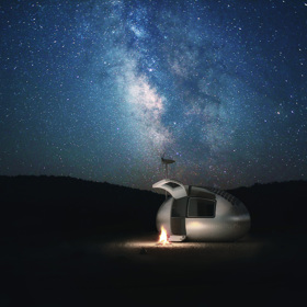 Ecocapsule využívají solární i větrnou energii...