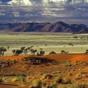 Nejmíň deště: Namibie. V této zemi skoro vůbec neprší. Tak třeba v přístavním městě Swakopmund spadne méně než 2,5 centimetrů srážek za rok.