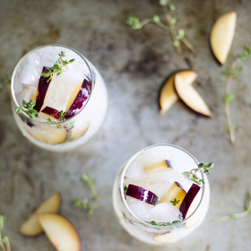 2. Švestkovo-tymiánové Prosecco.