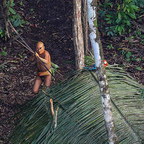 Fotograf Ricardo Stuckert se do ní dostal jen díky šťastné náhodě – trasa letu jeho vrtulníku musela být kvůli silné bouři odkloněna.