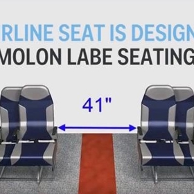 Budou-li sedadla „složená“, šířka uličky se zvětší na 41 palců (104 centimetrů).