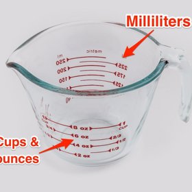 3. Pokud držíte odměrku v levé ruce, jednotlivé hodnoty jsou zobrazeny poněkud neprakticky.