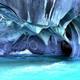 3. Marble Caves of Patagonia (Chile).