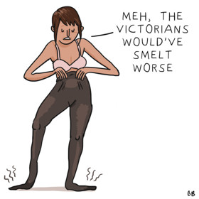 4. Nosí stejné kalhoty několik dní bez vyprání. Někdy i týdny.