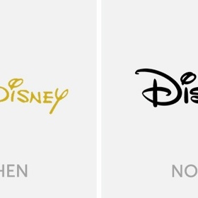 1. Walt Disney (dříve a nyní).