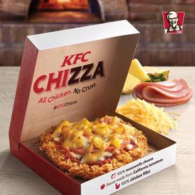 „Chizza je 100% kuřecí filet, marinovaný, perfektně okořeněný a osmažený do božské zlaté,“ přiblížil svou novinku řetězec.