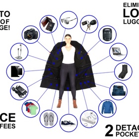 Letní edice je ušita z lehkého, voděodolného 600 polyesteru, zatímco zimní vás díky použití 100procentní vlny zahřeje.