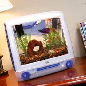 Ultimátní spořiče obrazovky. Američan mění staré počítače v akvária
