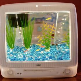 Ultimátní spořiče obrazovky. Američan mění staré počítače v akvária
