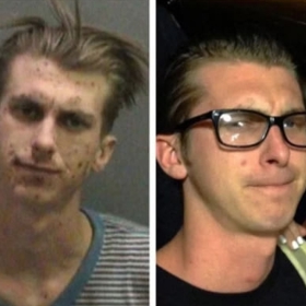 2. Půl roku od závislosti na metamfetaminu a heroinu.
 „Takhle jsem se změnil po šesti měsících těžké dřiny a odevzdání se. Konečně vím, jaké je to cítit štěstí a klid.“