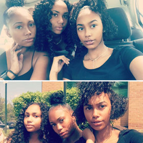 3. Tuhle maminku si prý často pletou s jejími dcerami a obráceně. Na fotce s drdolem.