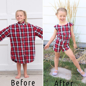 Ze starých košil úchvatné dětské outfity! Američanka (27) šije proti plýtvání i poporodním depresím