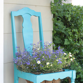 3. Židle. Opatřete vaší nejhezčí květině trůn. A odvděčí se vám. Čím? Přece svým luxusním vzezřením!