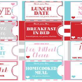 Kniha poukazů na zamilované služby.