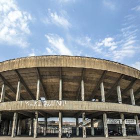 Dnešní pohled na stadion Strahov.