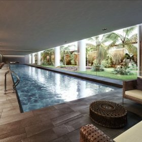 Oppidum má bazén, tenisové kurty i kino.