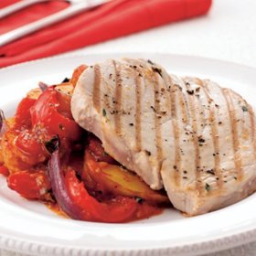 Steak z tuňáka s grilovanou zeleninou vám dodá do těla ty správné tuky