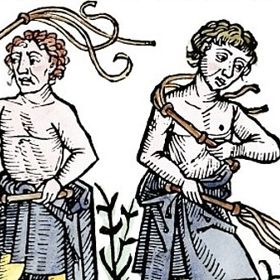 Zachycení flagelantů v roce 1493.