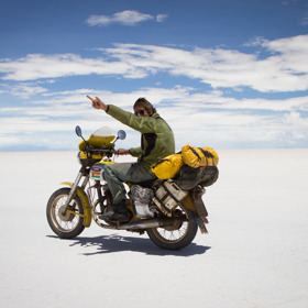 „Toto je najlepší zážitok, aký som na tejto ceste zažil,“ shrnul to Marek Slobodník, jedoucí na 55 let staré Jawě 250.