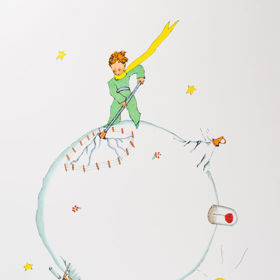 Každý den tráví Malý princ svůj den péčí o nsvoji planetku.