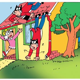 Myšpulín spadl ze střechy