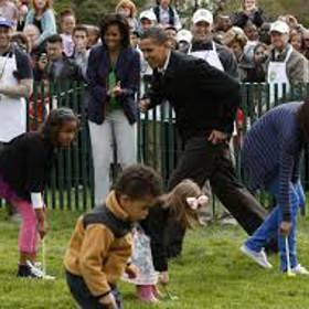 V Bílém domě každoročně děti hledají velikonoční vajíčka
