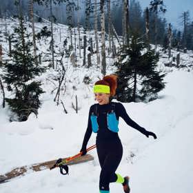 Lenka běhá za každého počasí.