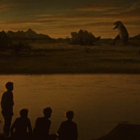 Souboj t-rexe a stegosaura