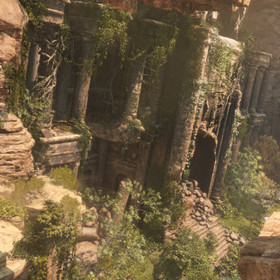 Lara Croft ve hře Rise of the Tomb Raider.