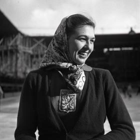 Ája Vrzáňová na mistrovství světa v roce 1950