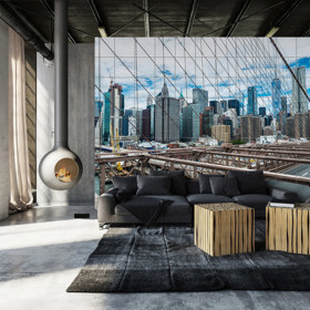 Minimalistický byt s kachličkovou stěnou