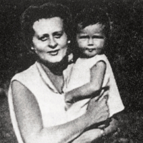 Milena Jesenská se svou dcerou Janou.