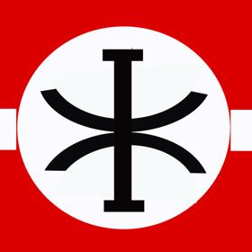 Znak fašistické organizace vlajka, jejíž členem se Smíchovský stal.