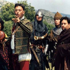 Stačilo se jen omylem napít lektvaru namíchaného nepřátelským kouzelníkem a rázem se rytíř Godefroy a jeho sluha Jacquouille (již podle tohoto jména poznají Francouzi, že se jedná o zcela neurozeného člověka) ocitli ve 20. století. 