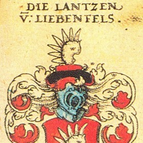 Lanz celý život toužil po šlechtickém titulu, tak si nechal alespoň vyrobit erb.