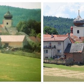 Pohled na vesničku Višňová, kde se natáčel seriál Chalupáři.