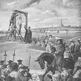 Kozinovo tělo viselo na šibenici pro výstrahu všem ještě dva roky.