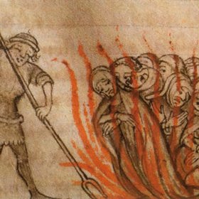 Templáři byli hromadně upalováni, aby jejich majetek mohl propadnout králi.