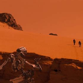 Zatímco velitelka zůstane na palubě, aby se pokusila opravit poškozené přístroje, ostatní přistanou na povrchu planety.