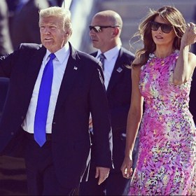 Melania Trump je první dámou USA  a manželkou prezidenta Donalda Trumpa. 