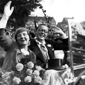 Juliana Nizozemská s manželem po inauguraci.