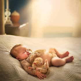 Fotografka Sujata Setia přišla o milovaného psa Mustanga, místo v jejím srdci ale vyplnily roztomilé fotografie dětí se zvířátky.