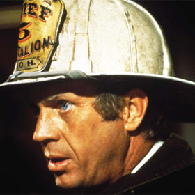 Steve McQueen se rozhodl, že většinu nebezpečných scén absolvuje zcela sám.