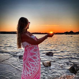 Lucie Borhyová si dovolenou v Řecku skutečně užila.