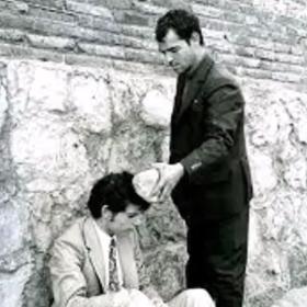 Manuel Delgado Villegas při rekonstrukci vražd. 