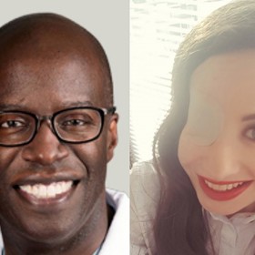 Ivanka Danišová se svým americkým lékařem, špičkovým specialistou na kraniofaciální chirurgii v Chicagu. 
