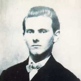 Jesse James jako mladý muž. 