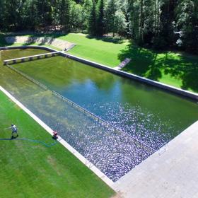 Lesní koupaliště v Liberci bylo nově obnoveno.