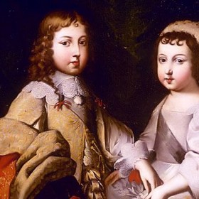 Působil velmi jemným dojmem, proto jej na obrazech ztvárnili malíři jako holčičku. Mělo to i další výhodu. Více vynikal Ludvík.
